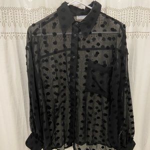 ASOS Black textured shirt. US 4.